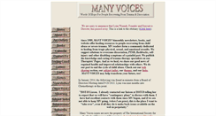 Desktop Screenshot of manyvoicespress.org
