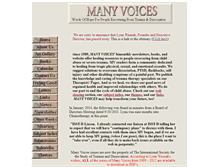 Tablet Screenshot of manyvoicespress.org